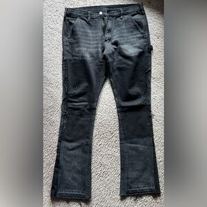 MNML Men’s Black Flared Denim